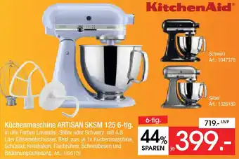 Zurbrüggen KitchenAid Küchenmaschine ARTISAN 5KSM 125 6-tlg. Angebot