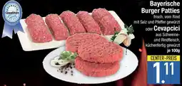 E-Center Bayerische Burger Patties Angebot