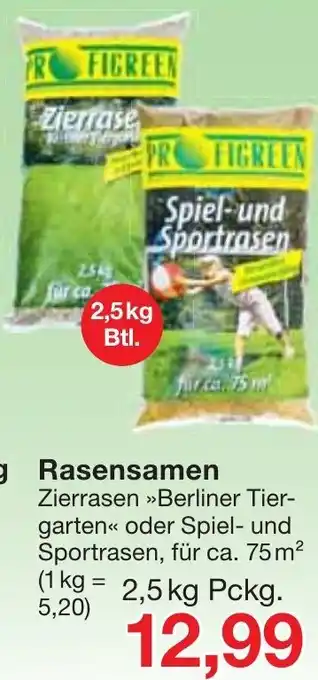 Jawoll Rasensamen 2,5kg Angebot