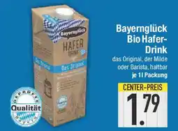 E-Center Bayernglück Bio Hafer- Drink Angebot