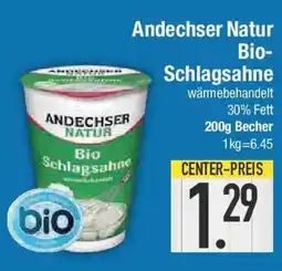 E-Center Andechser Natur Bio- Schlagsahne Angebot