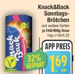 E-Center Knack&Back Sonntags- Brötchen Angebot