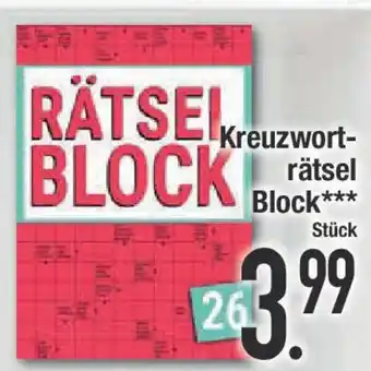 E-Center Kreuzwort- rätsel Block Angebot