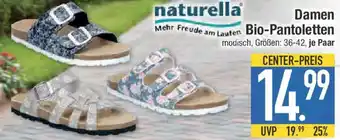 E-Center naturella Damen Bio-Pantoletten Angebot