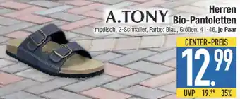 E-Center A.TONY Herren Bio-Pantoletten Angebot