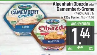 E-Center Alpenhain Obazda oder Camembert-Creme Angebot