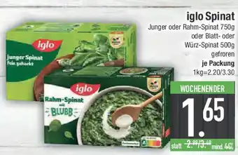 E-Center iglo Spinat Angebot