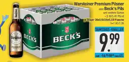 E-Center Warsteiner Premium Pilsner oder Beck's Pils Angebot