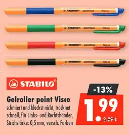 Mäc Geiz STABILO Gelroller point Visco Angebot