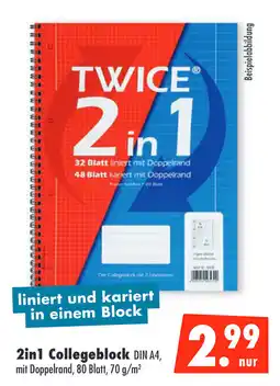 Mäc Geiz 2in1 Collegeblock Angebot