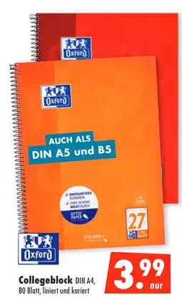 Mäc Geiz Oxford Collegeblock Angebot