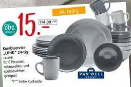 Zurbrüggen VAN WELL Kombiservice ,,LUND" 24-tlg. Angebot