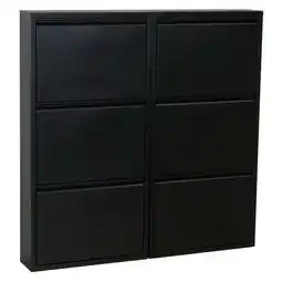 Netto Marken-Discount Schuhschrank Pisa 6 Klappen (B)100 x (H)106 x (T)16cm Angebot