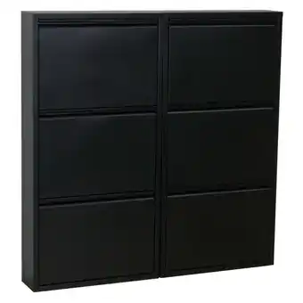 Netto Marken-Discount Schuhschrank Pisa 6 Klappen (B)100 x (H)106 x (T)16cm Angebot