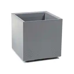 Netto Marken-Discount Pflanzkübel Beton 40 Caro Rollen 100% recycled hellgrau Angebot