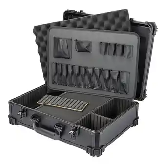 Netto Marken-Discount HMF 15701-02 Werkzeugkoffer leer, Werkzeugkasten groß mit Rasterschaumstoff, 46 x 33 x 15 cm Angebot