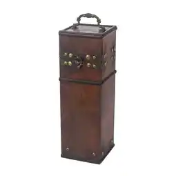 Netto Marken-Discount HMF Vintage Deko Geschenkbox mit Deckel aus Holz, für 1 Flasche Wein, Hochformat, Frankreich Angebot