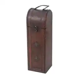Netto Marken-Discount HMF Vintage Deko Geschenkbox mit Deckel aus Holz, für 1 Flasche Wein, Hochformat, Italien Angebot