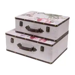 Netto Marken-Discount HMF VKO102 Vintage Koffer aus Holz, 2er Set, Versch. Größen, Deko Rose Angebot