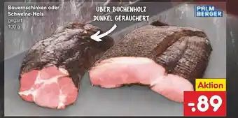 Netto Marken-Discount Bauernschinken Oder Schweine Hals Angebot