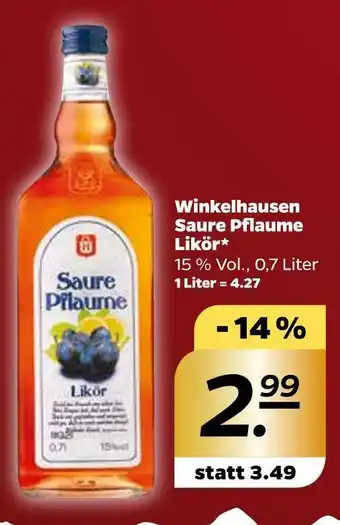 NETTO Winkelhausen saure pflaume likör Angebot