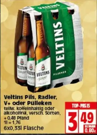 Elli Markt Veltins Pils, Radler. V+ oder Pulleken Angebot