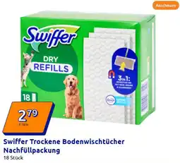 Action Swiffer Trockene Bodenwischtücher Nachfüllpackung Angebot