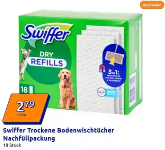 Action Swiffer Trockene Bodenwischtücher Nachfüllpackung Angebot