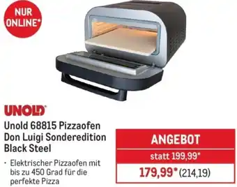 METRO Unold 68815 Pizzaofen Don Luigi Sonderedition Black Steel Angebot