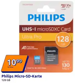 Action Philips Micro-SD-Karte Angebot