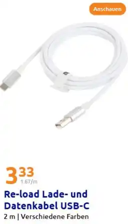 Action Re-load Lade- und Datenkabel USB-C Angebot