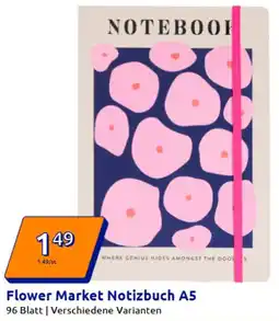 Action Flower Market Notizbuch A5 Angebot