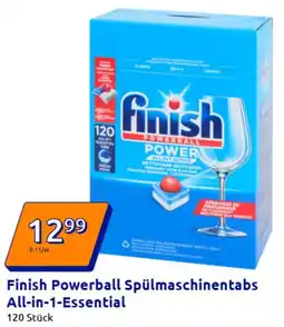 Action Finish Powerball Spülmaschinentabs All-in-1-Essential Angebot
