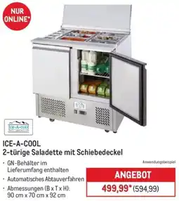 METRO ICE-A-COOL 2-türige Saladette mit Schiebedeckel Angebot