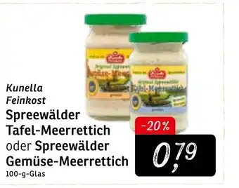 KONSUM Kunella Feinkost Spreewälder Tafel-Meerrettich Angebot