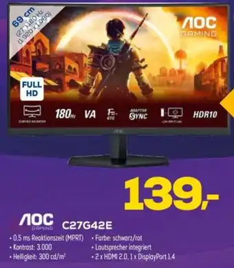 Euronics AOC GAMING C27G42E Angebot