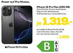 Euronics Apple iPhone 16 Pro Max (256 GB) Angebot
