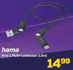 Euronics hama 4-in-1 Multi-Ladekabel (1,5m) Angebot