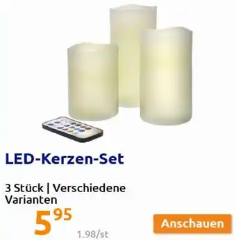 Action LED-Kerzen-Set Angebot