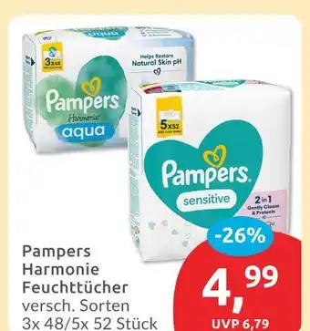 Budni Pampers harmonie feuchttücher aqua Angebot