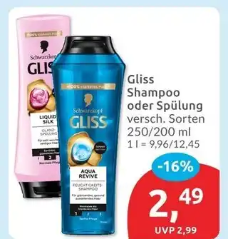 Budni Schwarzkopf gliss shampoo Angebot