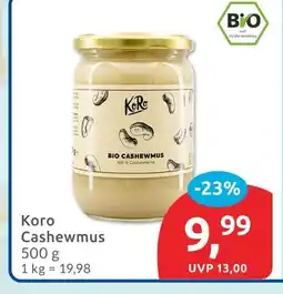 Budni Koro bio cashewmus Angebot