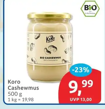 Budni Koro bio cashewmus Angebot