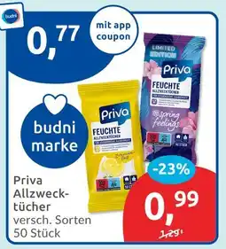 Budni Priva feuchte allzwecktücher zitronen-duft Angebot