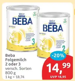 Budni Nestlé beba folgemilch 2 Angebot