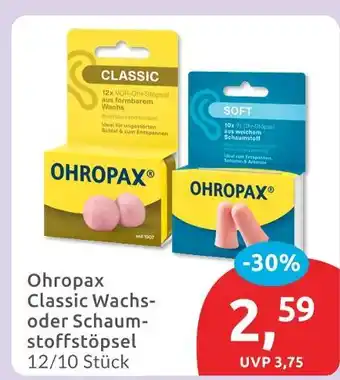 Budni Ohropax classic wachsstöpsel Angebot