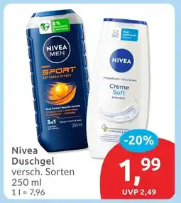 Budni Nivea duschgel sport Angebot