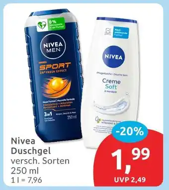 Budni Nivea duschgel sport Angebot