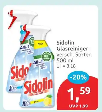 Budni Sidolin glasreiniger streifenfrei zitrus Angebot