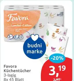 Budni Favora küchentücher limited-edition Angebot